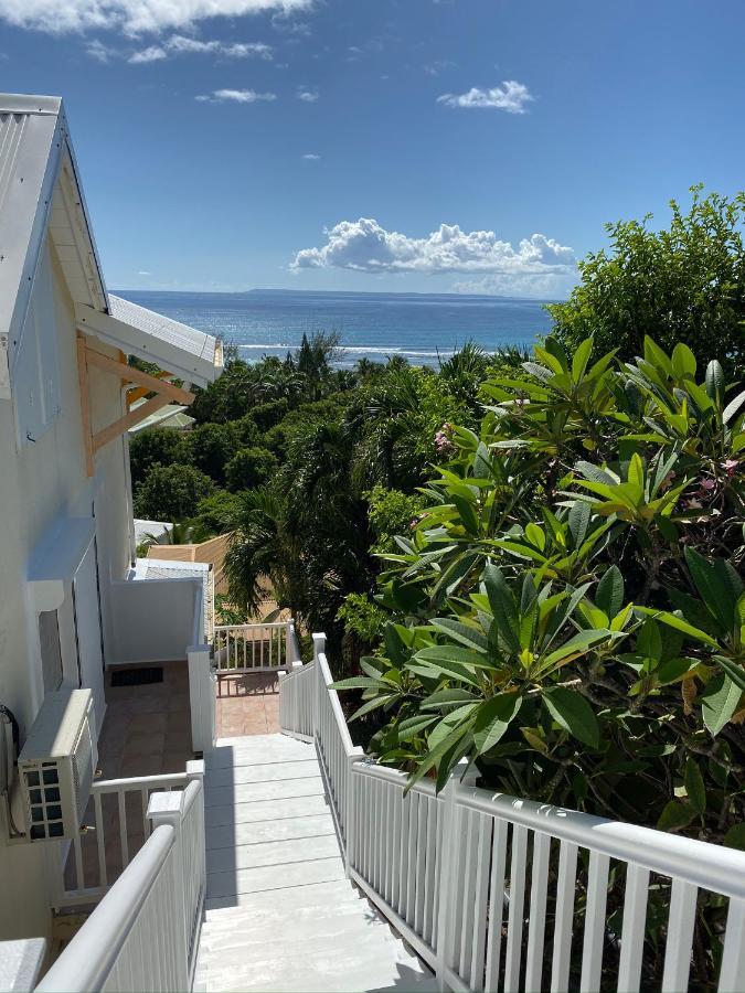 Les Floralies Gwada -3 - Magnifique Vue Mer- Avec Cuve A Eau Saint-Francois  Exterior foto